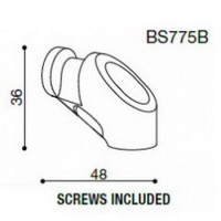 Závitová redukce BS775B pro zpětná zrcátka RIZOMA do kapotáže pro skútr YAMAHA T-MAX, černý